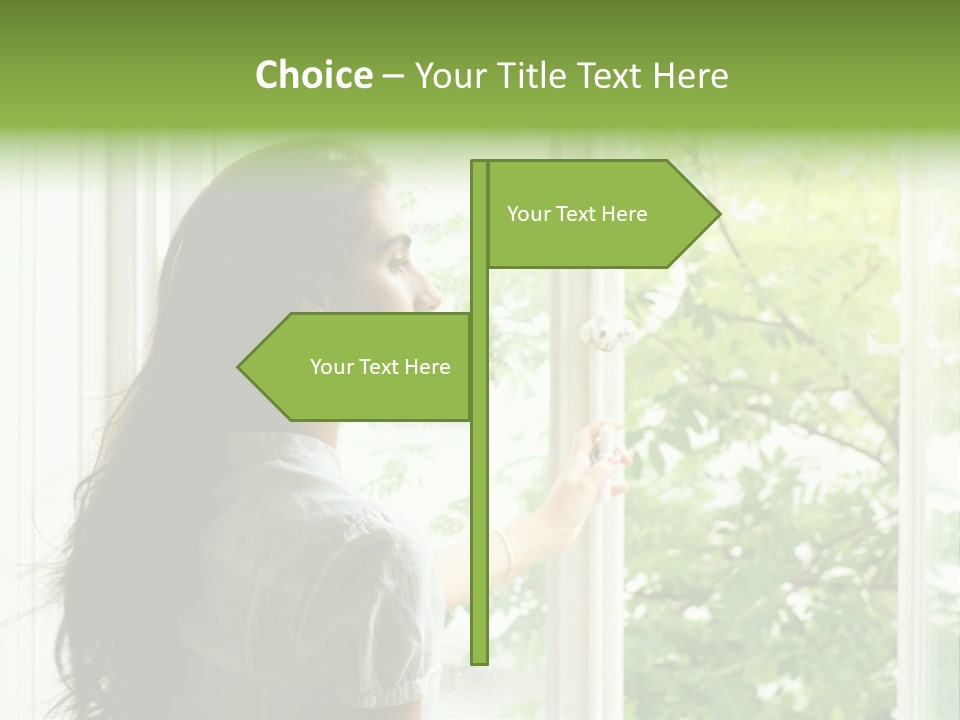 Person Sicht Regen PowerPoint Template