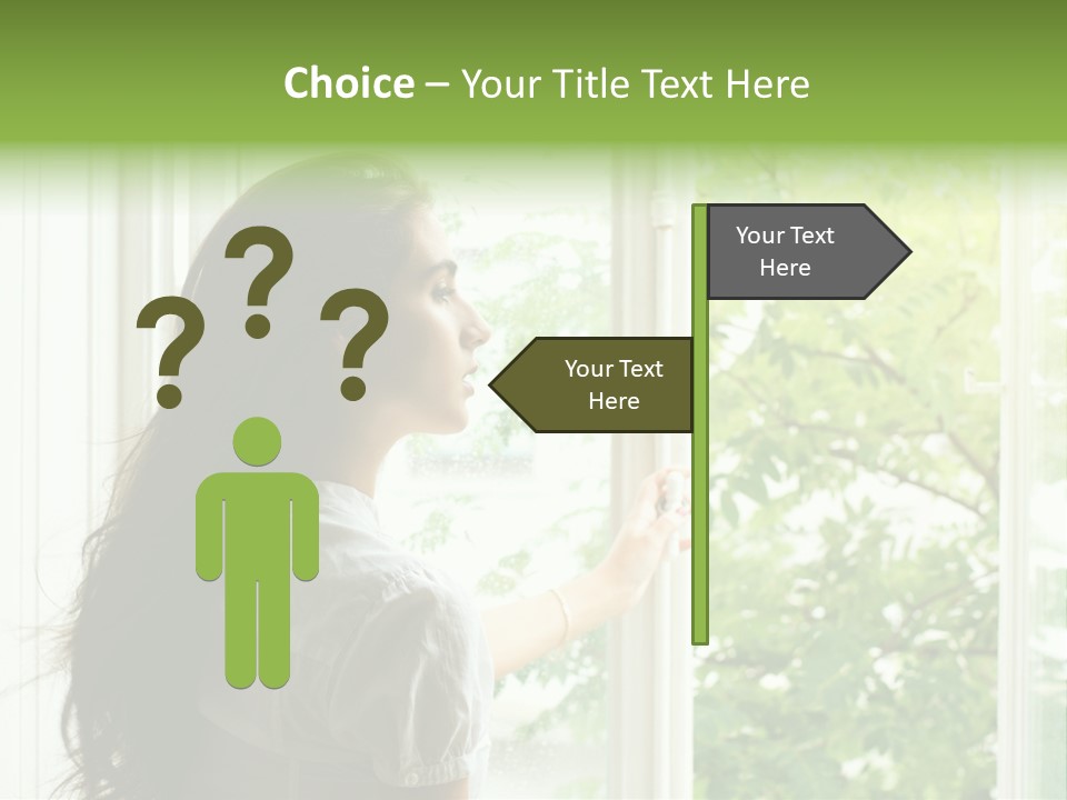 Person Sicht Regen PowerPoint Template