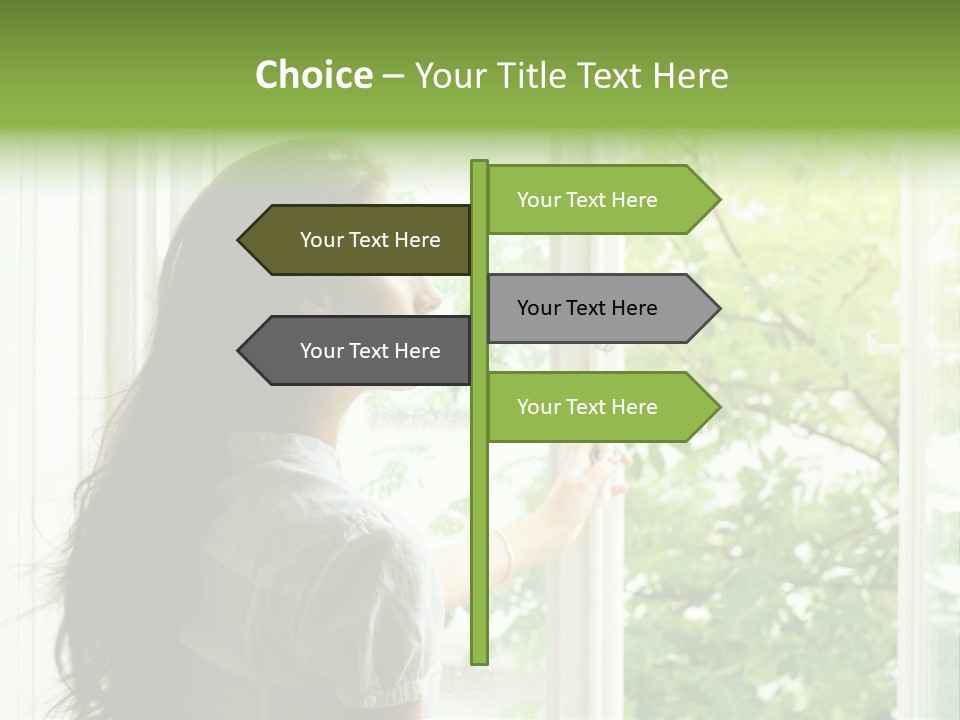 Person Sicht Regen PowerPoint Template