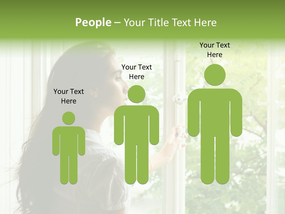 Person Sicht Regen PowerPoint Template