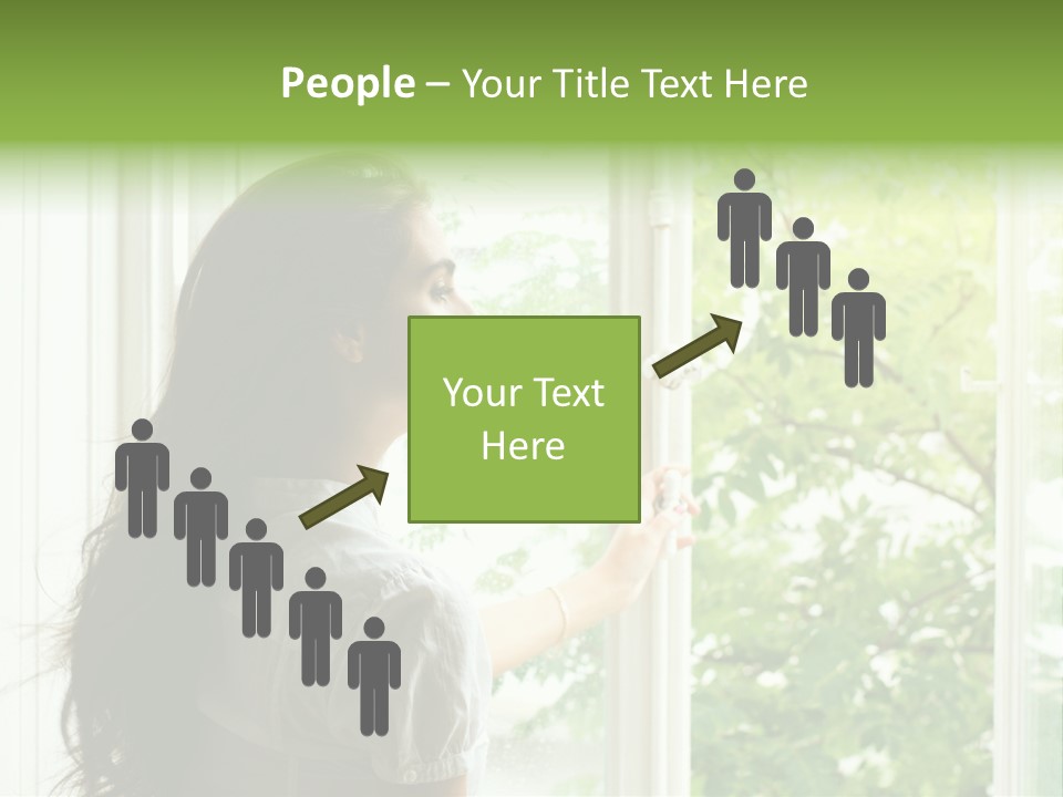 Person Sicht Regen PowerPoint Template