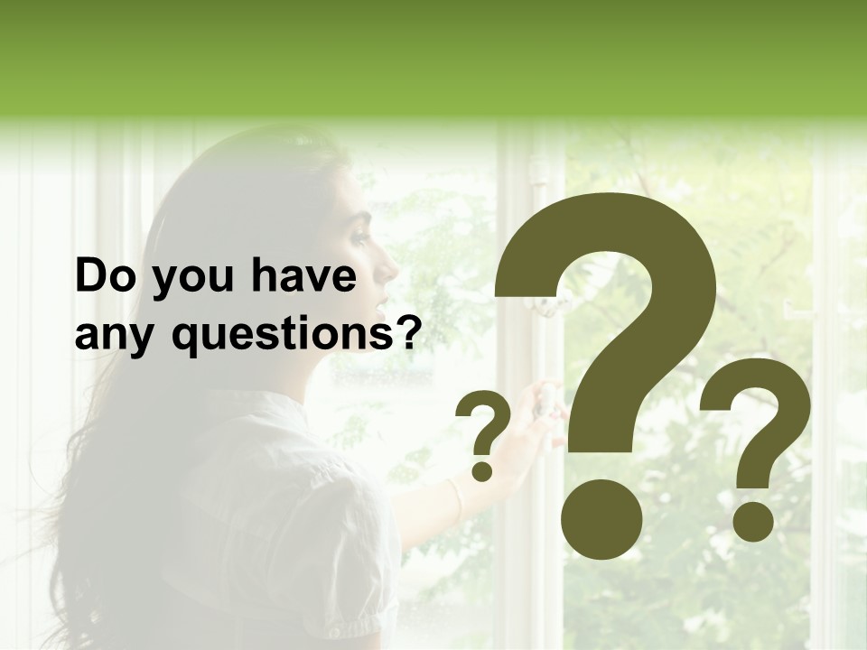 Person Sicht Regen PowerPoint Template