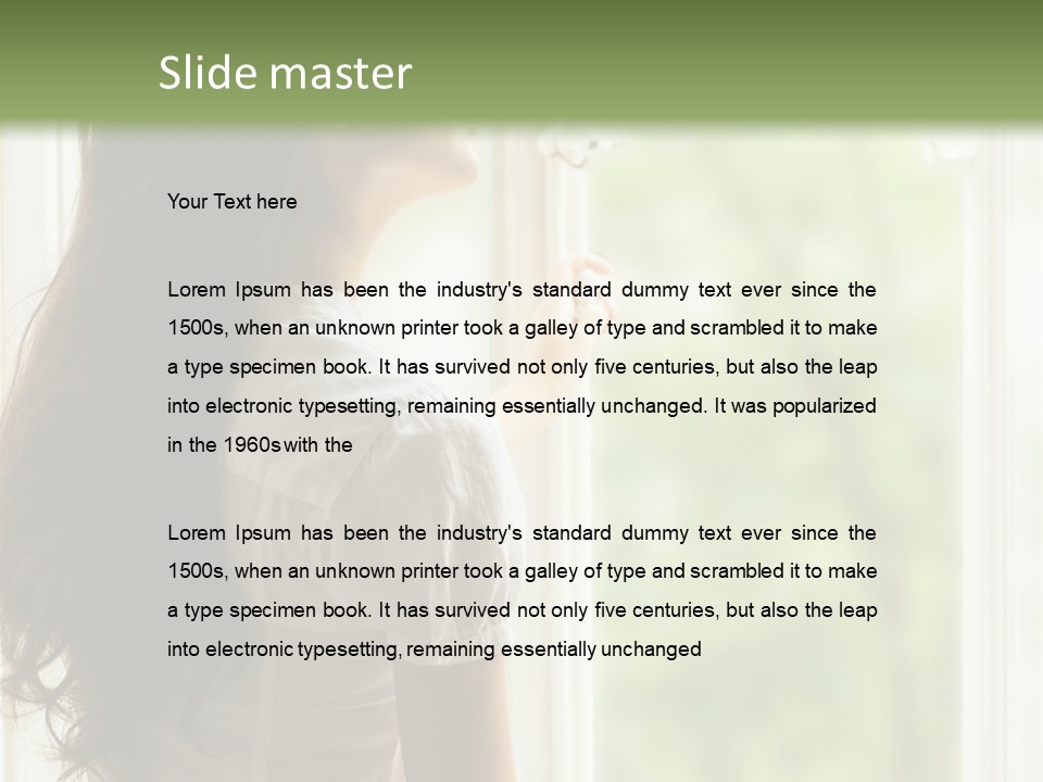 Melancholisch Tagtraum Sch PowerPoint Template