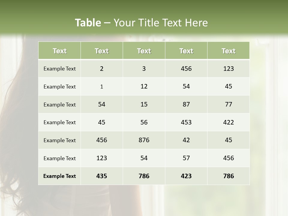 Melancholisch Tagtraum Sch PowerPoint Template