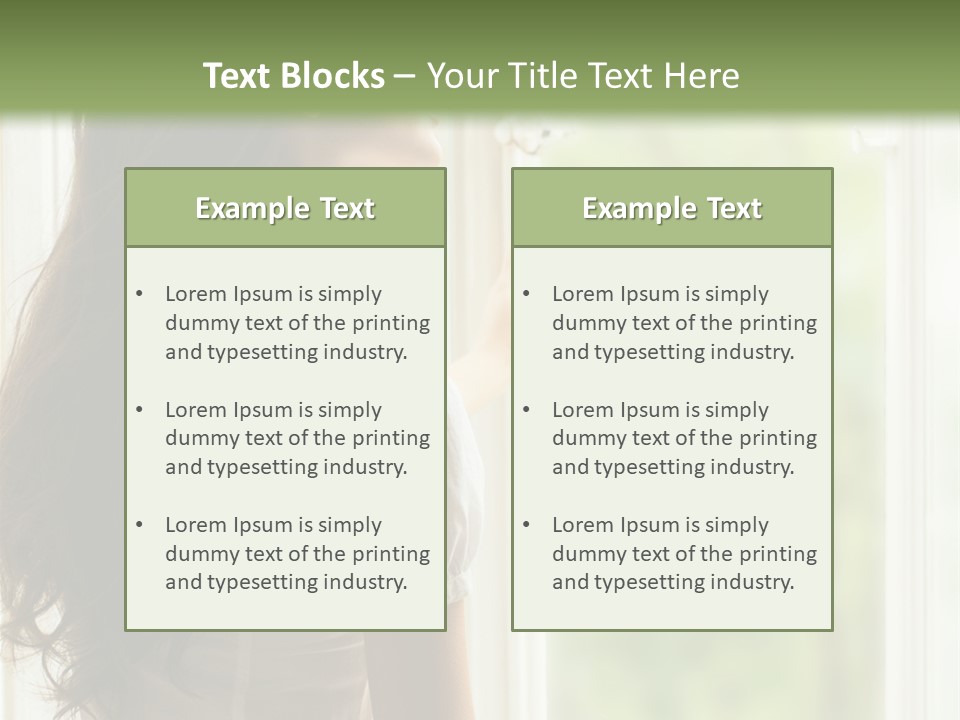 Melancholisch Tagtraum Sch PowerPoint Template