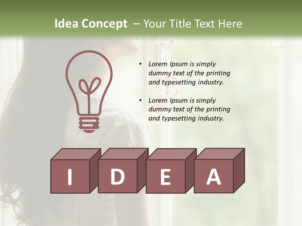 Melancholisch Tagtraum Sch PowerPoint Template