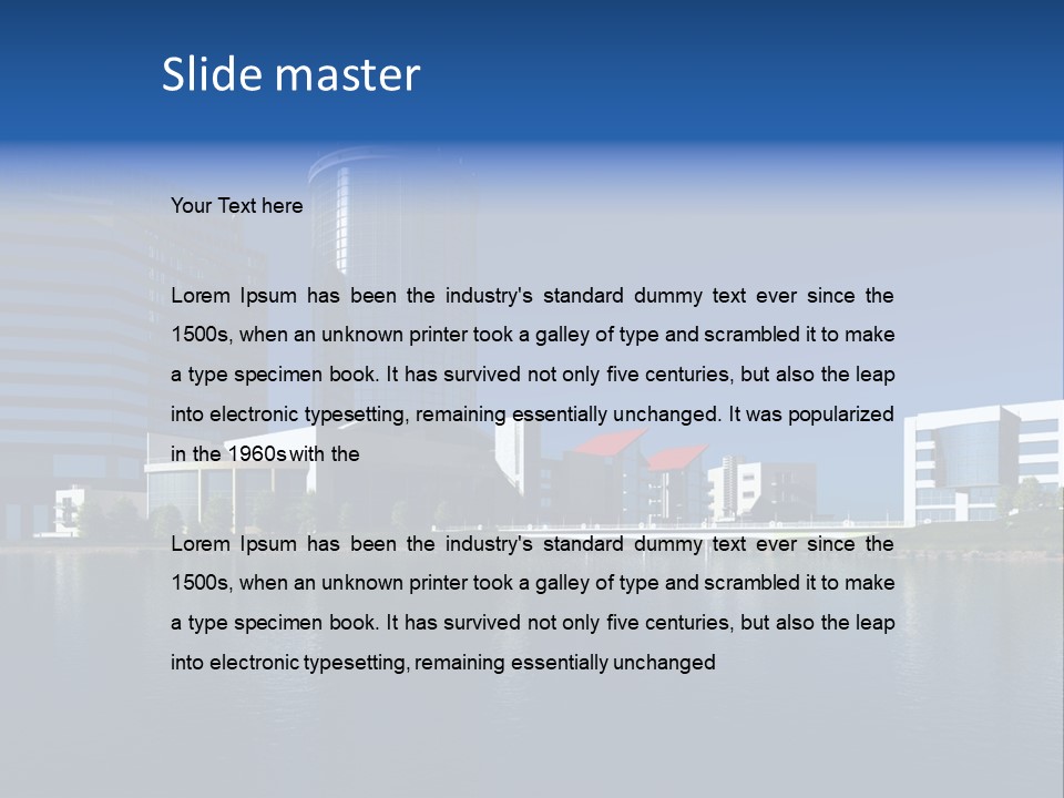 Illustration Shadow Mirror PowerPoint Template