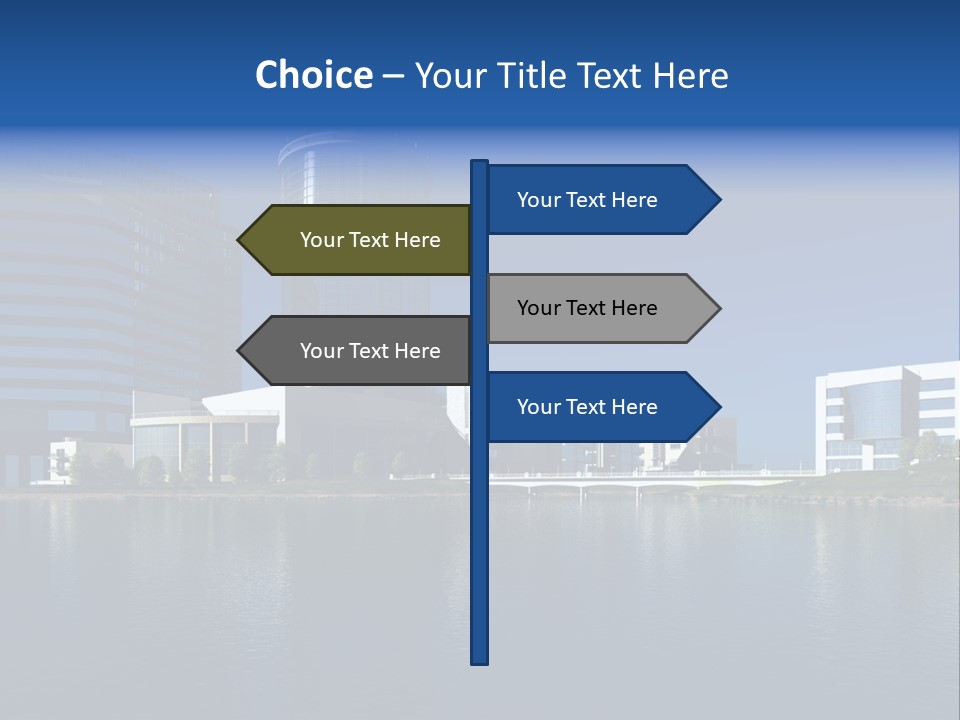 Illustration Shadow Mirror PowerPoint Template