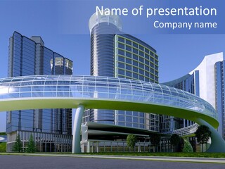 Skyline Water Cars PowerPoint Template