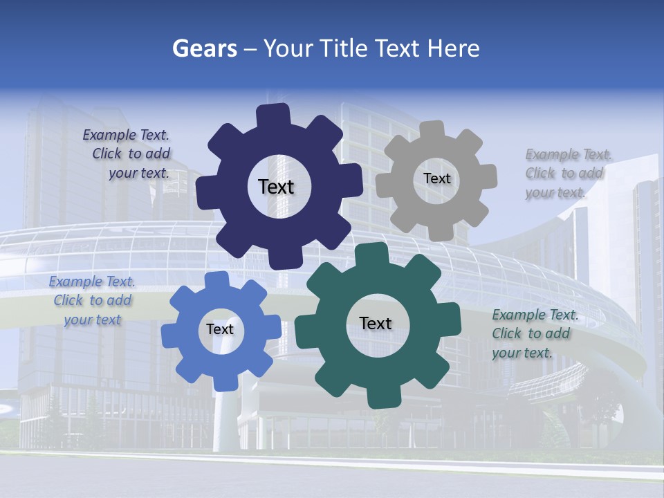 Skyline Water Cars PowerPoint Template