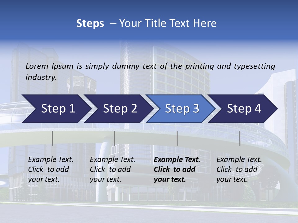 Skyline Water Cars PowerPoint Template