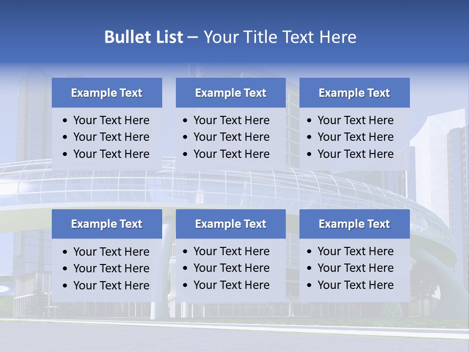 Skyline Water Cars PowerPoint Template