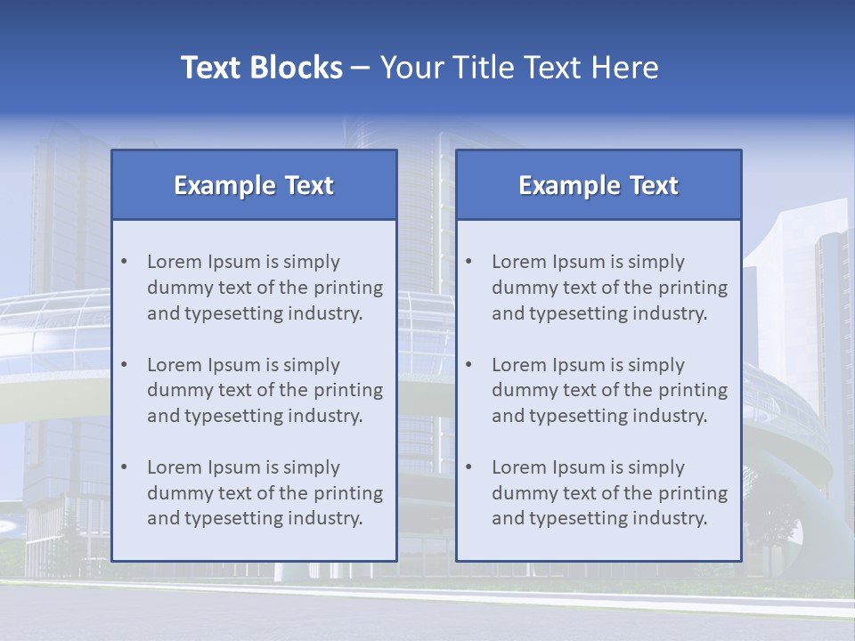 Skyline Water Cars PowerPoint Template