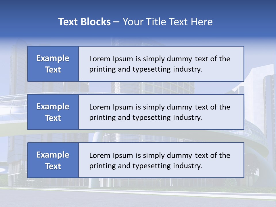 Skyline Water Cars PowerPoint Template