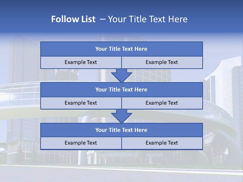Skyline Water Cars PowerPoint Template