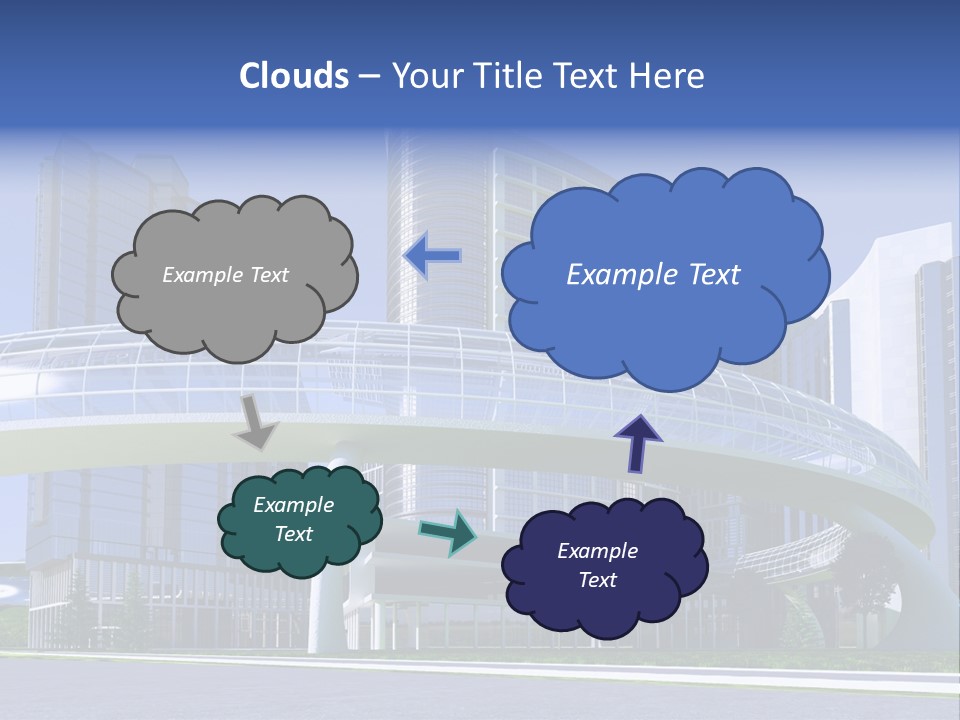 Skyline Water Cars PowerPoint Template