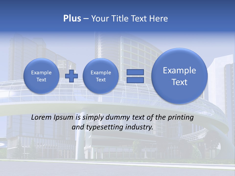 Skyline Water Cars PowerPoint Template