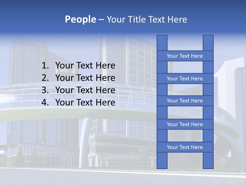 Skyline Water Cars PowerPoint Template