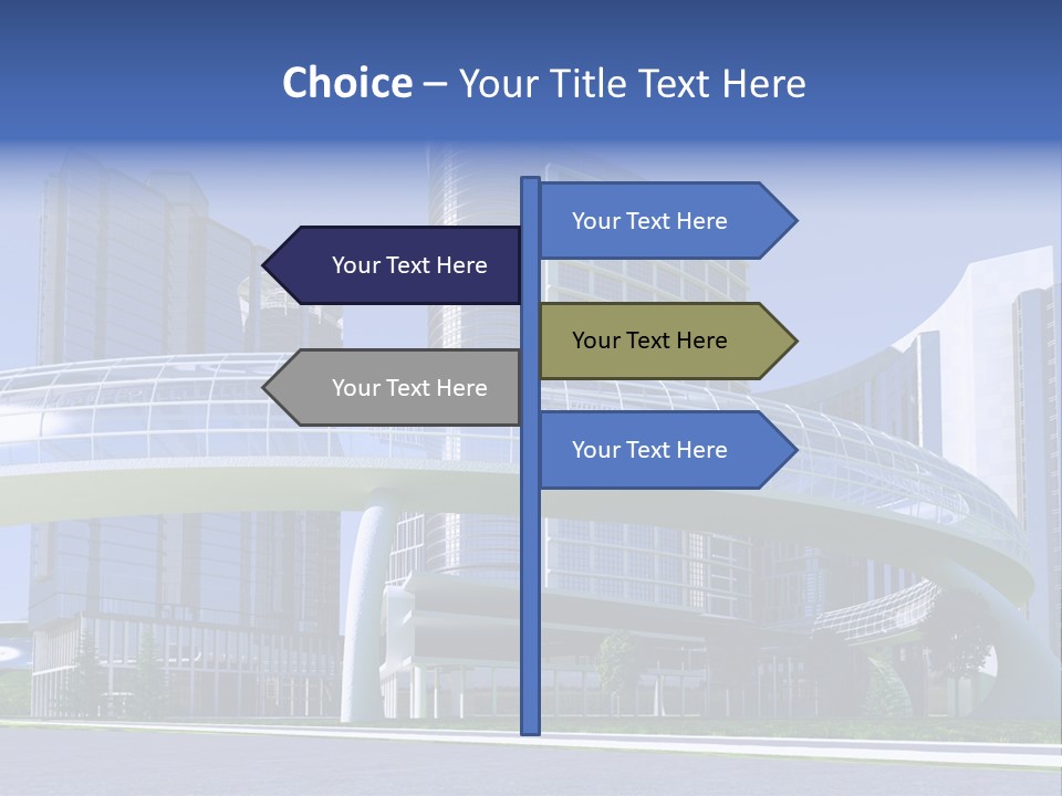 Skyline Water Cars PowerPoint Template
