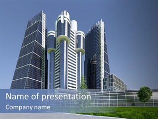 Cars Steel Building PowerPoint Template