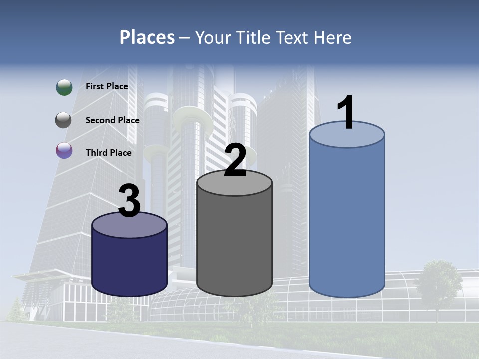 Cars Steel Building PowerPoint Template