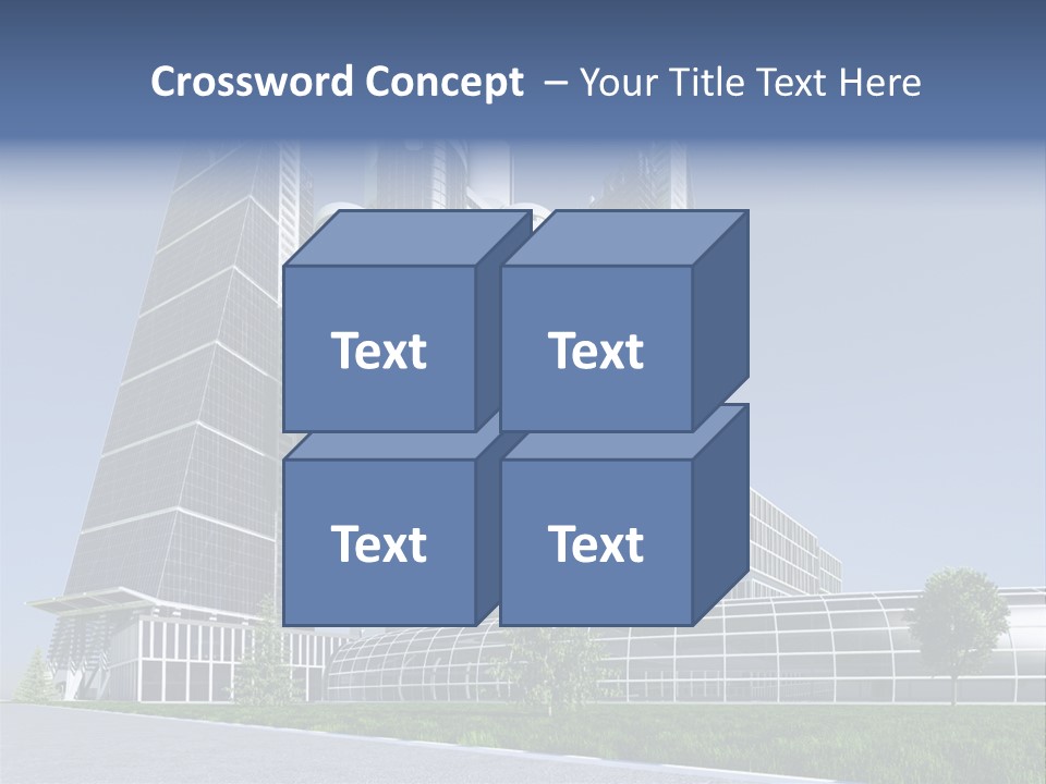 Cars Steel Building PowerPoint Template