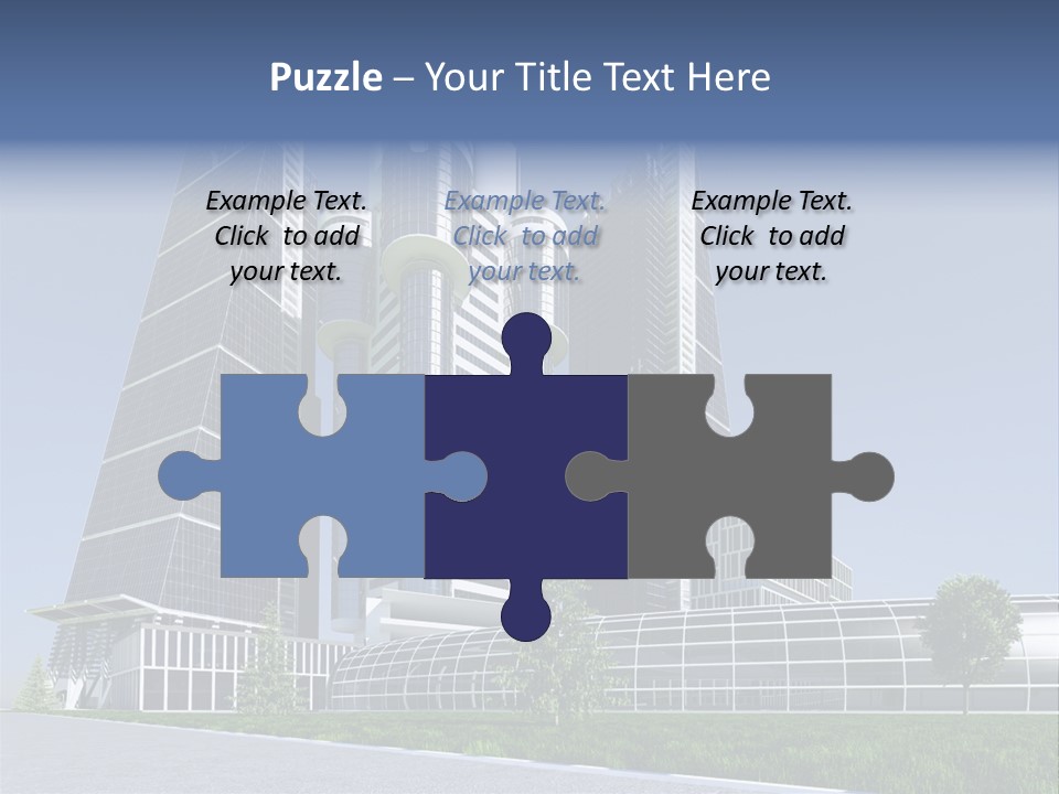 Cars Steel Building PowerPoint Template