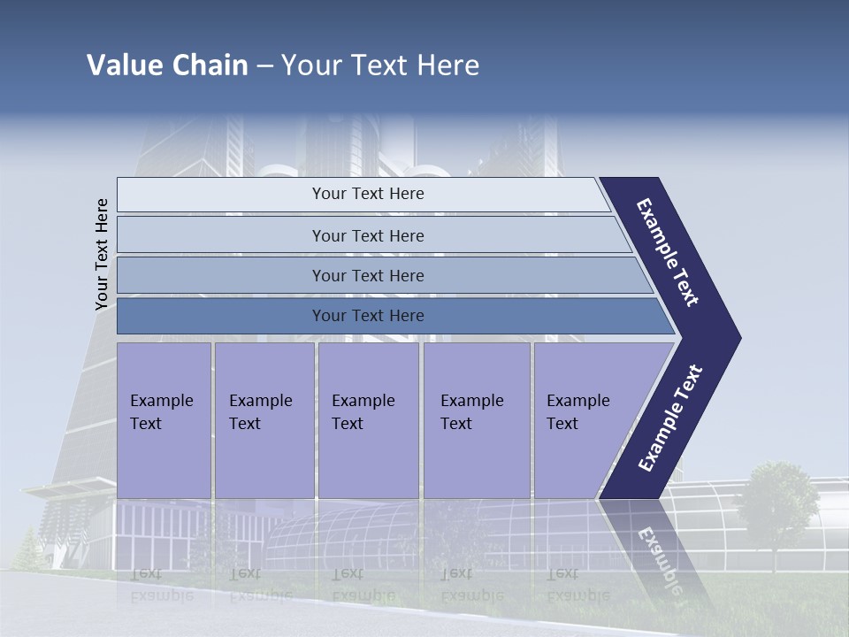 Cars Steel Building PowerPoint Template