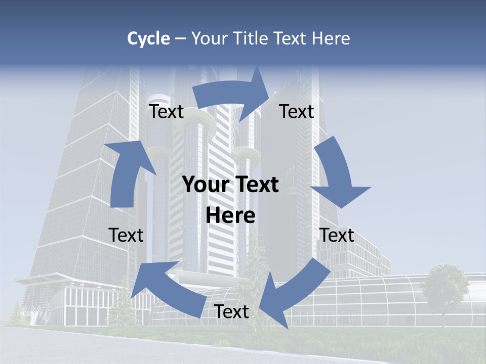 Cars Steel Building PowerPoint Template