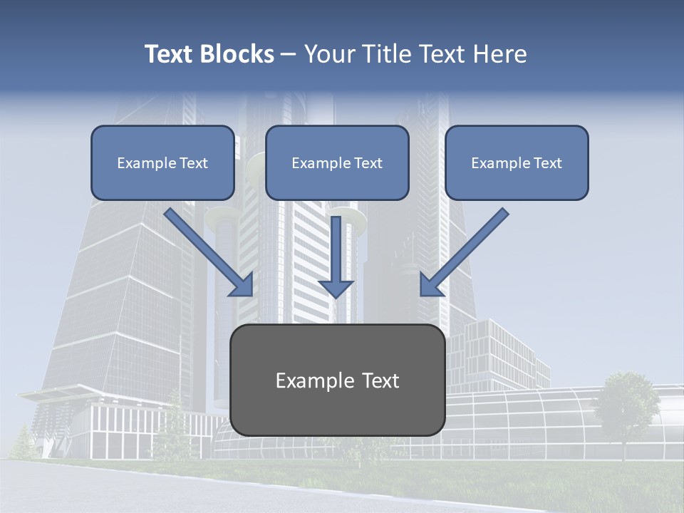 Cars Steel Building PowerPoint Template