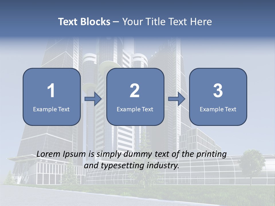 Cars Steel Building PowerPoint Template