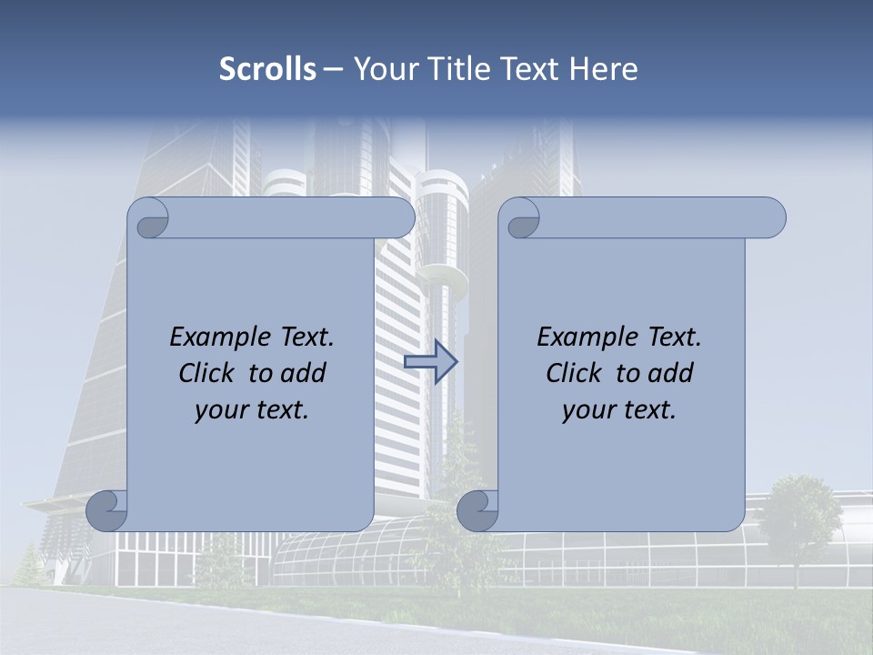 Cars Steel Building PowerPoint Template