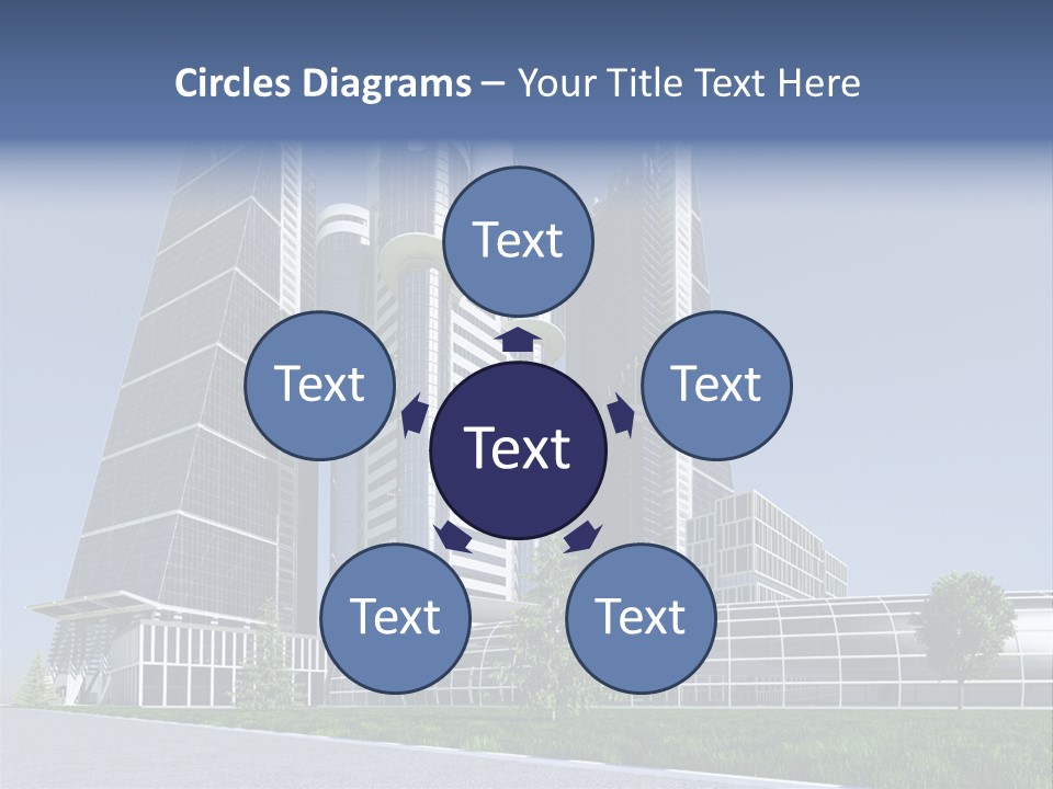 Cars Steel Building PowerPoint Template