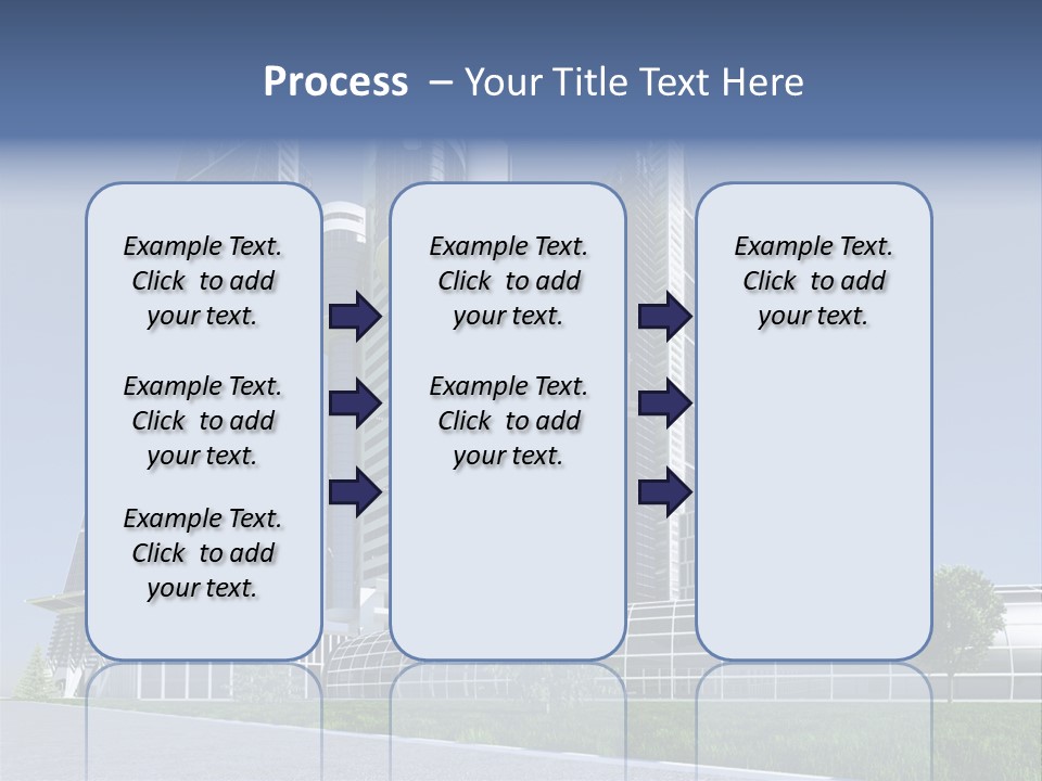 Cars Steel Building PowerPoint Template