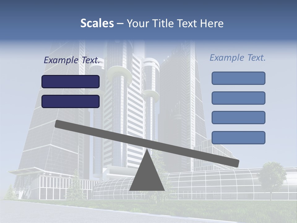 Cars Steel Building PowerPoint Template