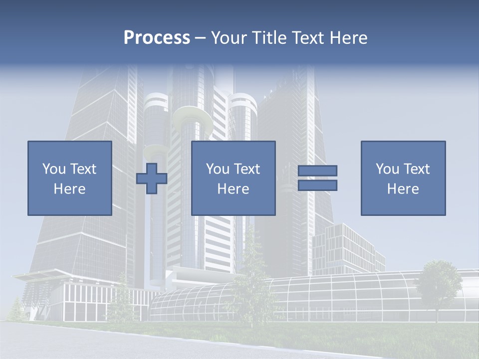 Cars Steel Building PowerPoint Template