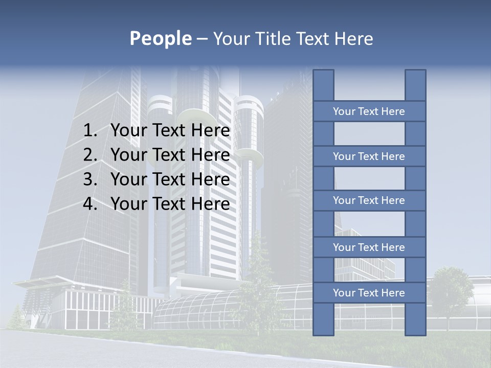 Cars Steel Building PowerPoint Template