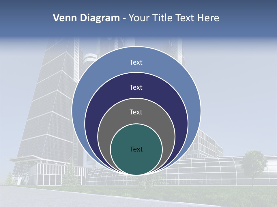 Cars Steel Building PowerPoint Template