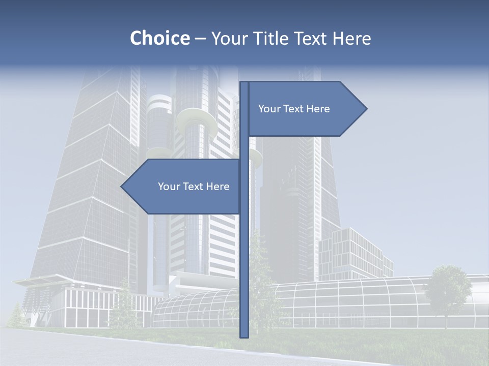 Cars Steel Building PowerPoint Template