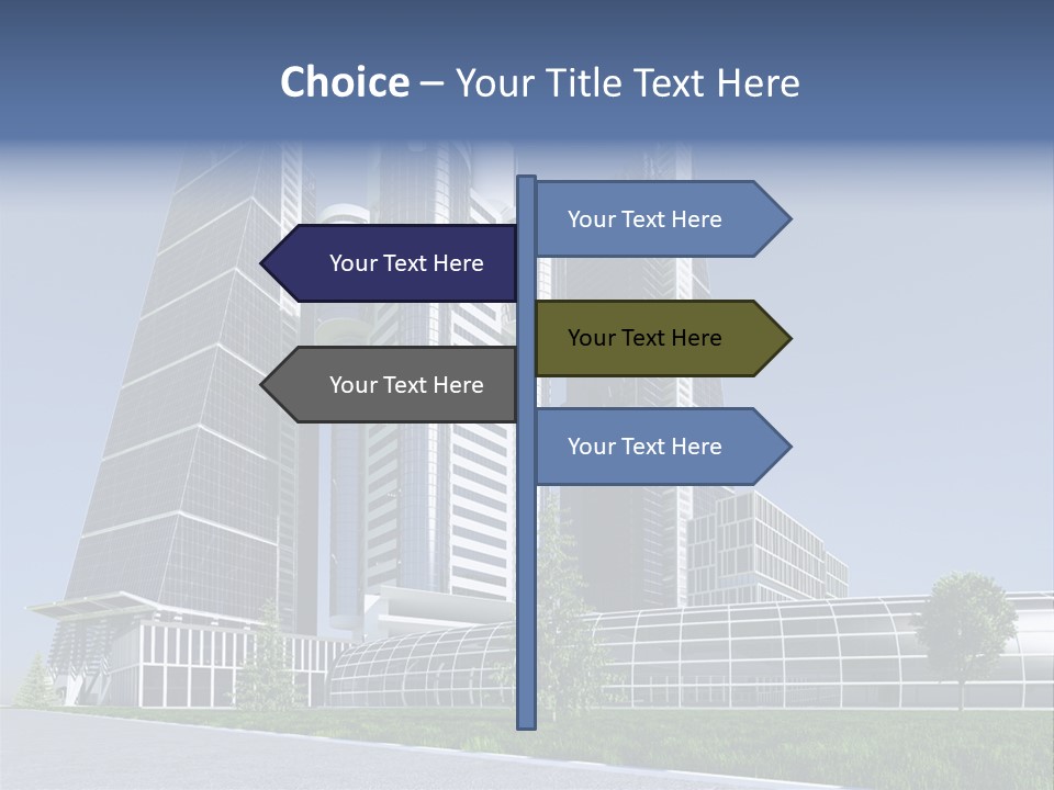Cars Steel Building PowerPoint Template