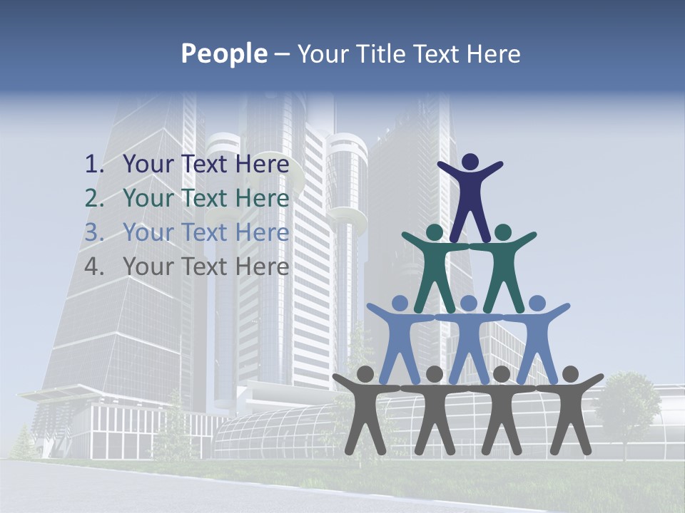 Cars Steel Building PowerPoint Template