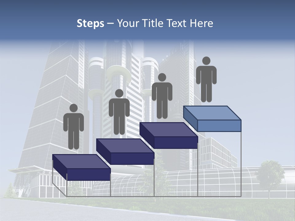 Cars Steel Building PowerPoint Template