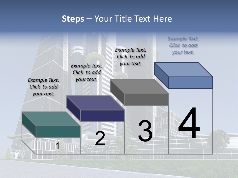 Cars Steel Building PowerPoint Template