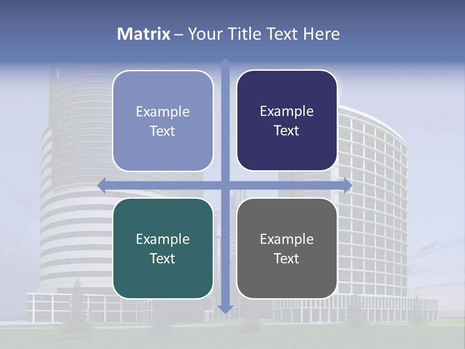 Tall Exterior Window PowerPoint Template