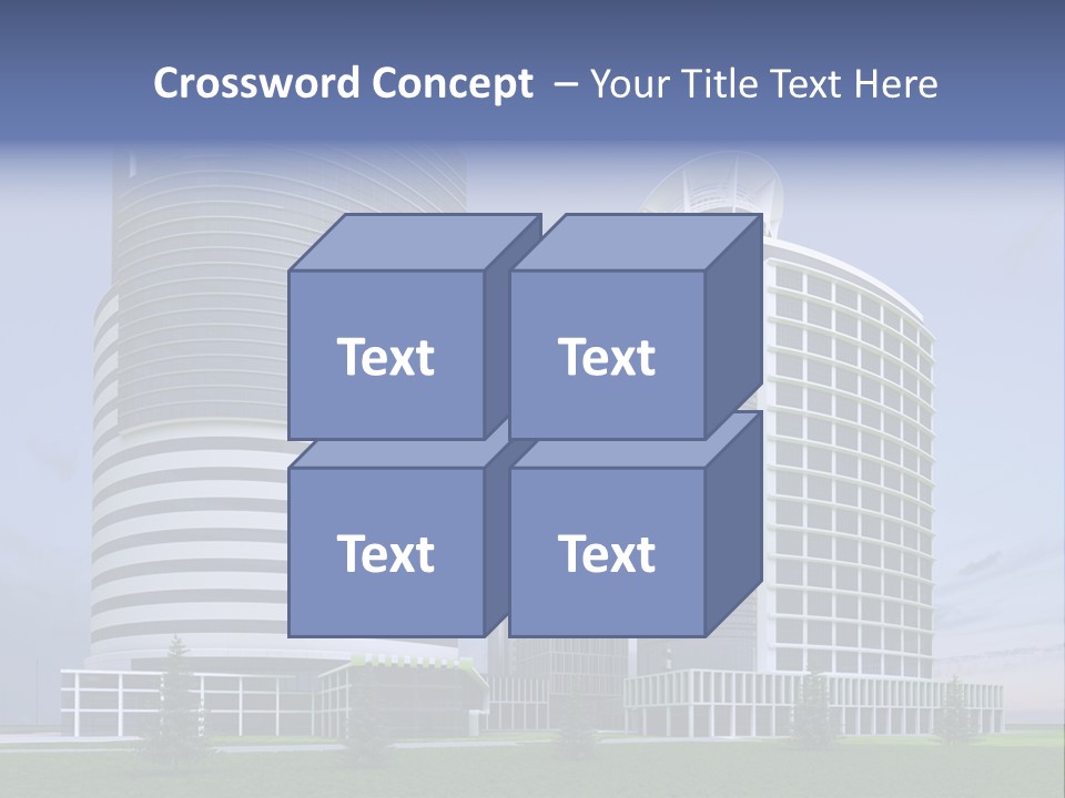 Tall Exterior Window PowerPoint Template
