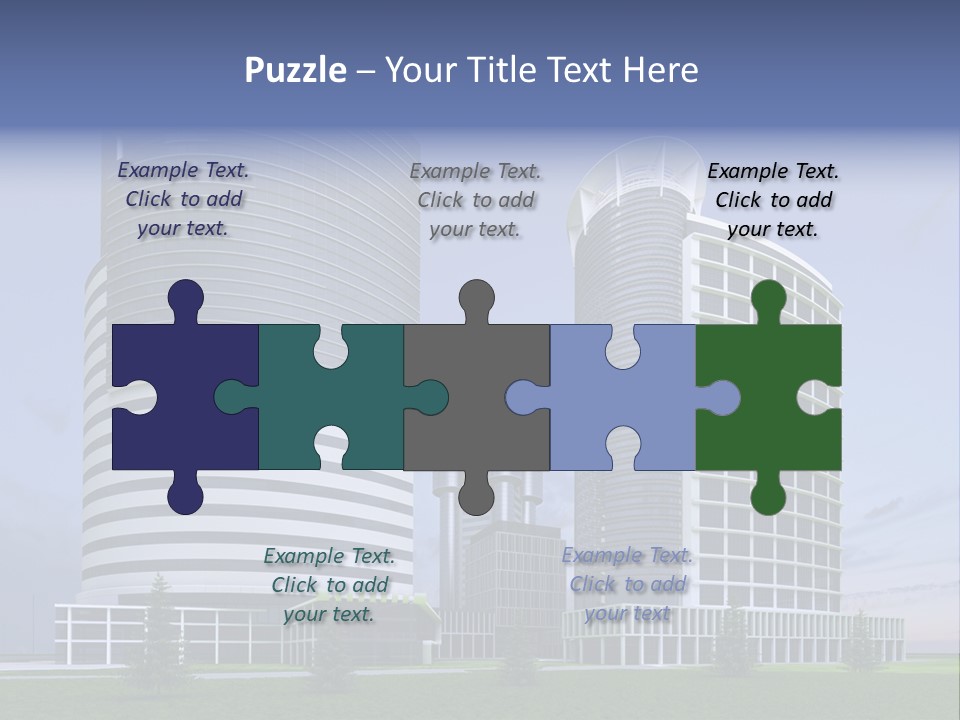 Tall Exterior Window PowerPoint Template