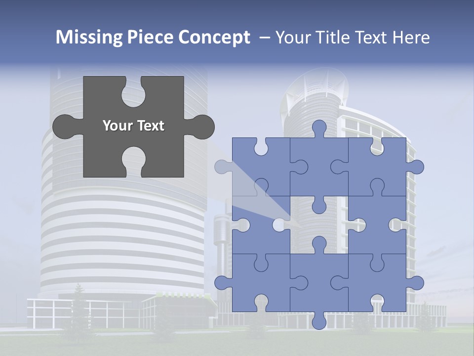 Tall Exterior Window PowerPoint Template