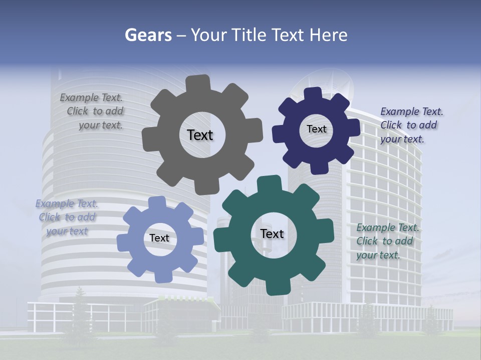 Tall Exterior Window PowerPoint Template