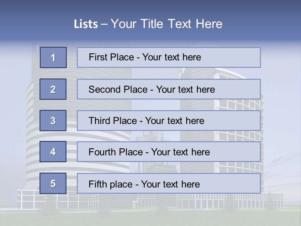 Tall Exterior Window PowerPoint Template