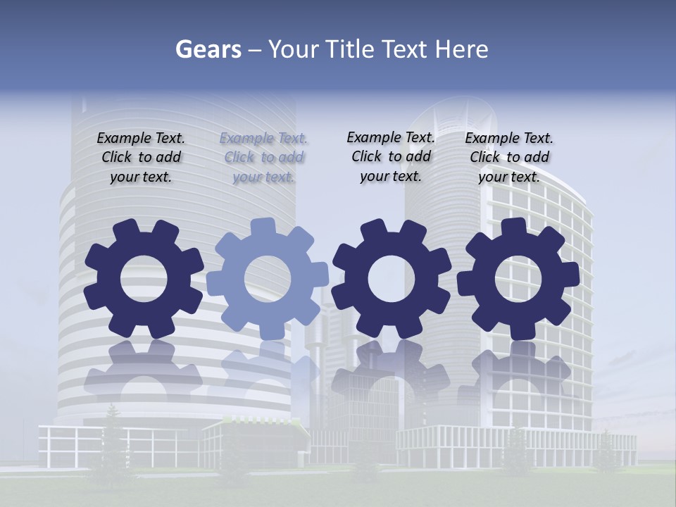 Tall Exterior Window PowerPoint Template